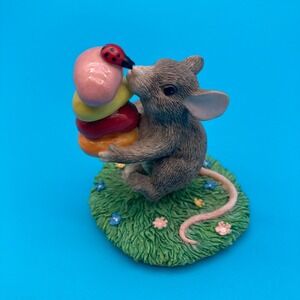 Dean Griff, Fitz & Floyd Charming Trails Gathering Treats Mouse Figurine